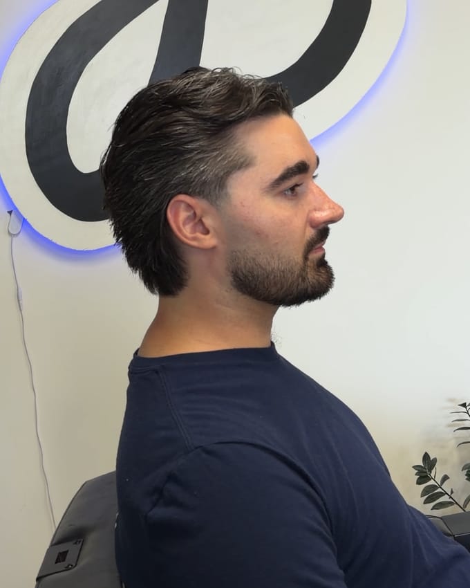 A haircut by Brandon at J’Bez.